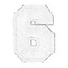 Numero 6 broches metalicos